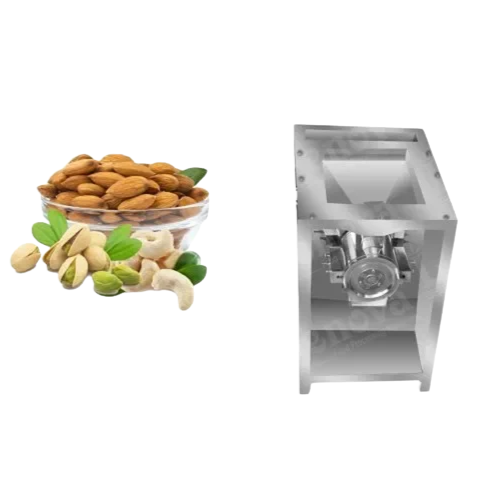 Stainless Steel Dryfruit Tukda Machine – Heavy-duty dry fruit cutting machine for commercial use.