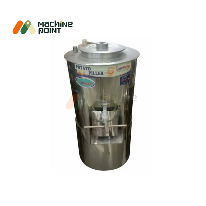 Heavy-duty potato peeler with 20 kg capacity for bulk potato processing in food businesses.