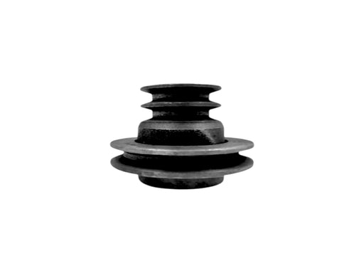 Heavy-duty triple groove pulley for rice mill machine – compatible with multi-belt systems for rice milling and pulverizer units.