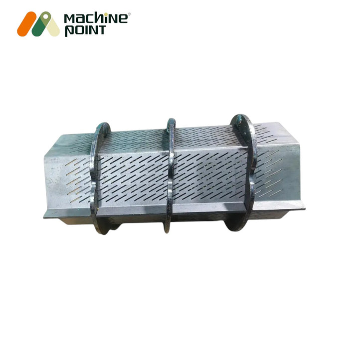 Mild steel jali with support ring for 6N70 rice mill – ensures smooth milling and easy installation.