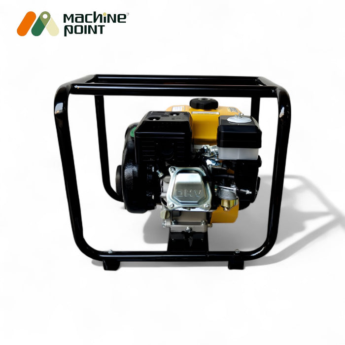 Agricultural water pump in yellow with pipe kit and user manual