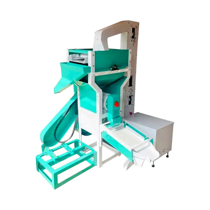 Compact rice mill machine with 500–600 kg/hr output and automatic grain feeding system