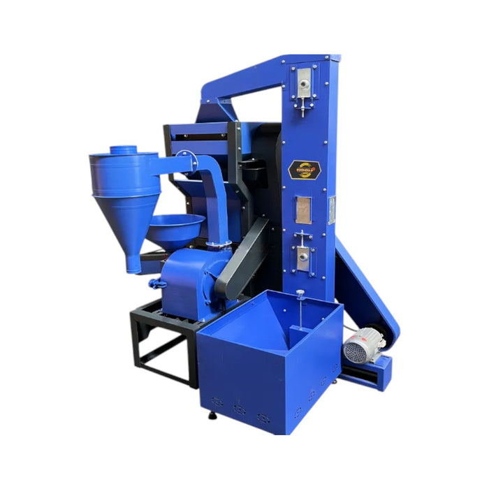 6N70 Ultra Pro Max rice mill machine with integrated 10 HP motor for high-capacity milling