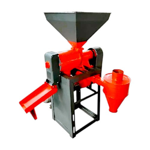 Manual rice mill body with heavy-duty steel construction and high output efficiency