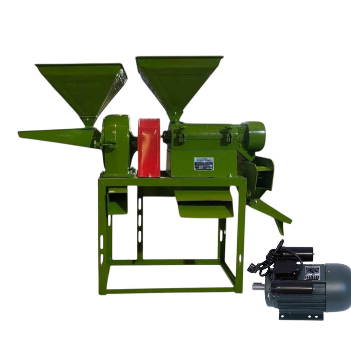Machine Point 6W200 rice mill with integrated spice and grain grinder