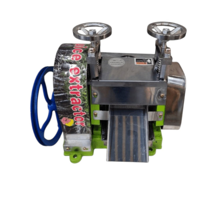 electric sugarcane juicer – high-performance stainless steel machine for commercial juice extraction.