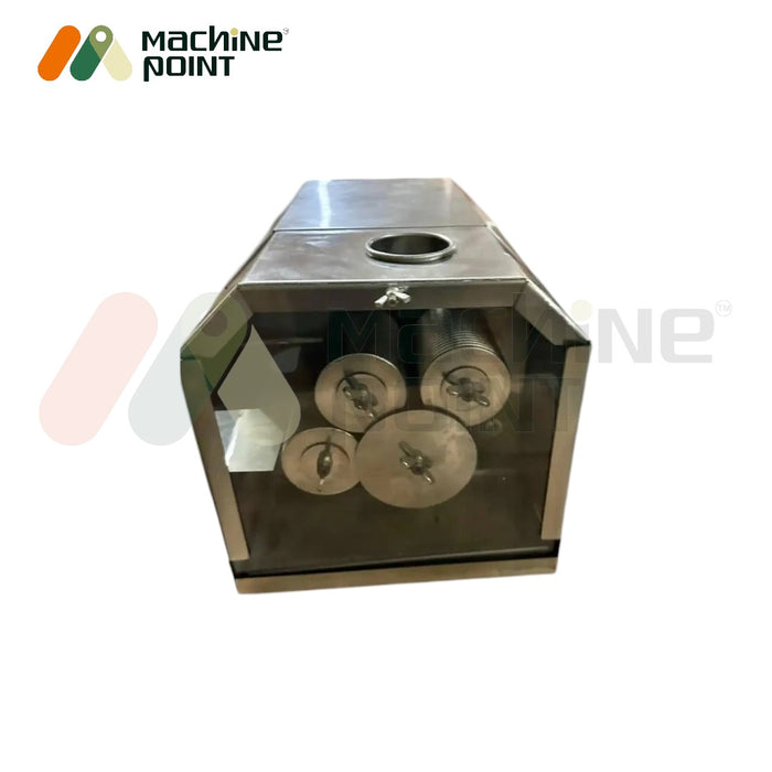 High-performance sugarcane juice machine – corrosion-resistant with safety features and user-friendly controls.