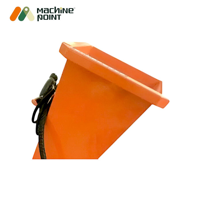 Electric wood shredder for 6cm branches with wide feed inlet