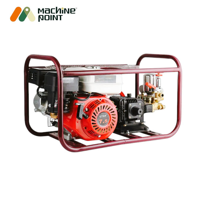 Machine Point 50N sprayer set with brass pump, pipes, and spray gun