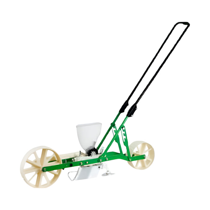 Vegetable seed planter for accurate row planting with easy push design