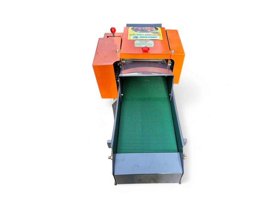 GT-SHAKTI Chaff Cutter with 3HP Motor, Conveyor Belt & Gear–GP-CC-9ZT-0.4BGM1