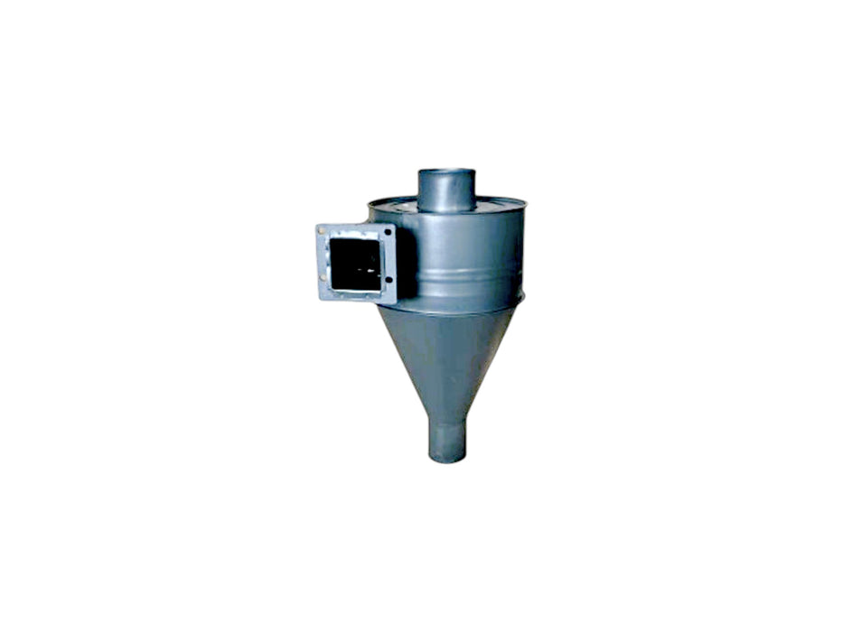 Steel cyclone attachment for 6N70 rice milling machine – ensures efficient husk discharge and dust management.
