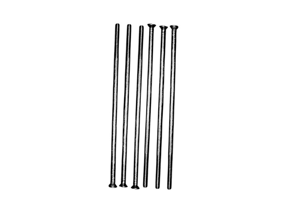 Precision-threaded long screw for 6N70 rice huller screen frame – supports proper alignment and easy maintenance.