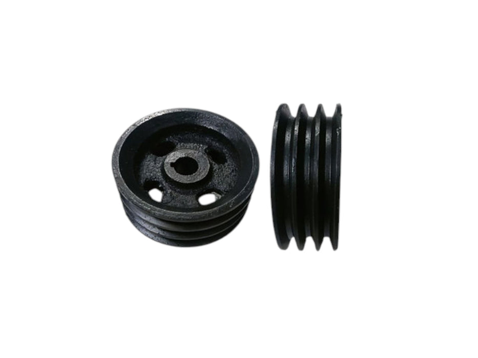 Precision-machined 3-groove pulley for 6N40 rice mill machine – supports efficient load distribution and long service life.