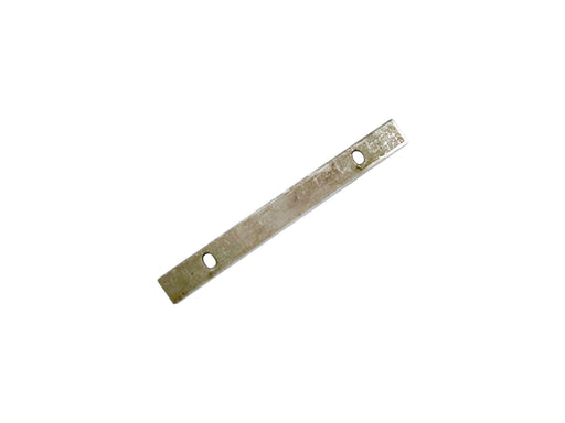 Straight metal cutting blade for 6N100 rice mill – made from corrosion-resistant mild steel for efficient operation.