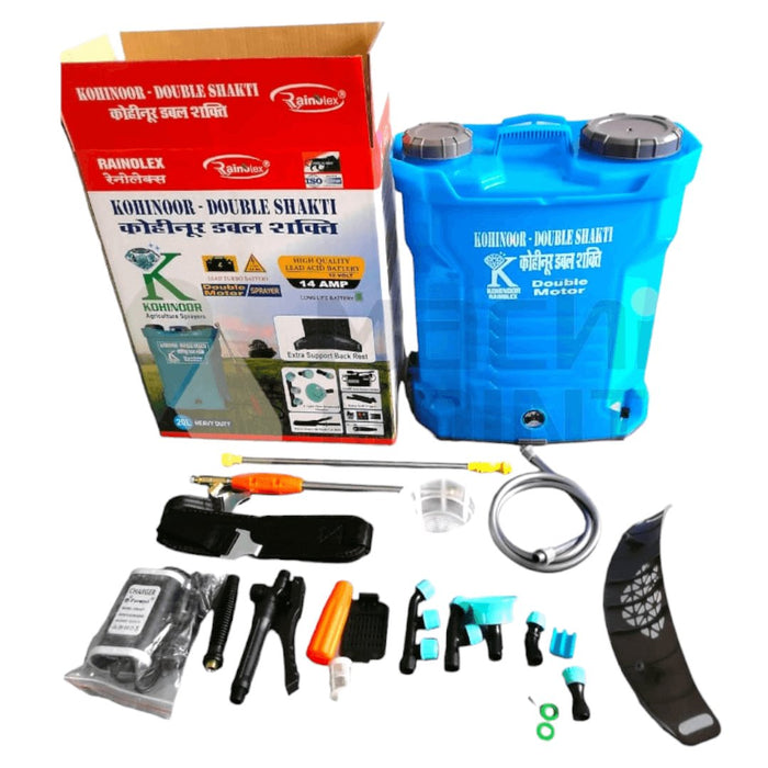 DOUBLE MOTOR BATTERY SPRAYER RAINOLEX KOHINOOR 12/14 20 LTR - Machine Point
