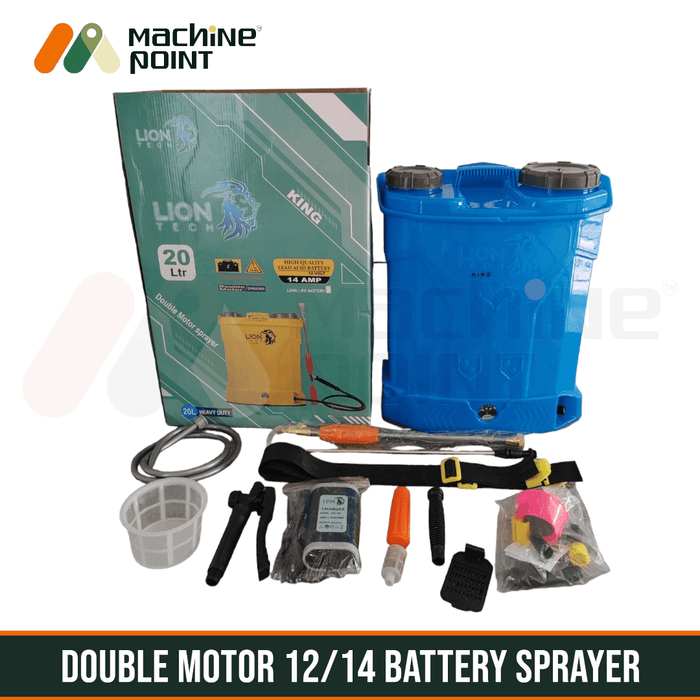 DOUBLE MOTOR BATTERY SPRAYER RAINOLEX LION TECH 12/14 20 LTR - Machine Point