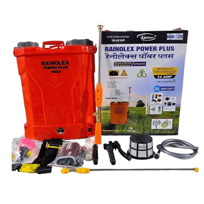 DOUBLE MOTOR BATTERY SPRAYER RAINOLEX POWERPLUS 12/14 20 LTR - Machine Point