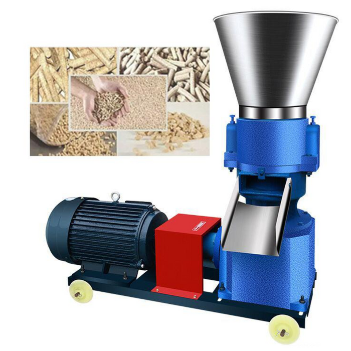 Pellet making machine for animal feed and biomass – ideal for processing cattle feed, sawdust, and husk into pellets.