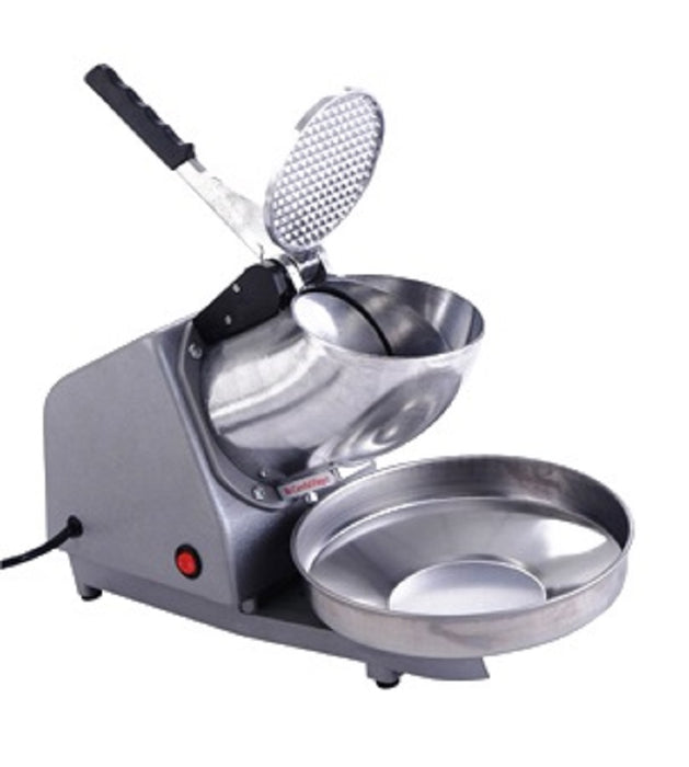 Electric Ice Crusher Machine Ice Gola Maker Dish Gola Machine for Home 3 Blades Snow Cone Maker Sensor Prevent Splash Electric Shaved Ice Crusher Machine 300W, 220lbs/h (Stainless Steel)