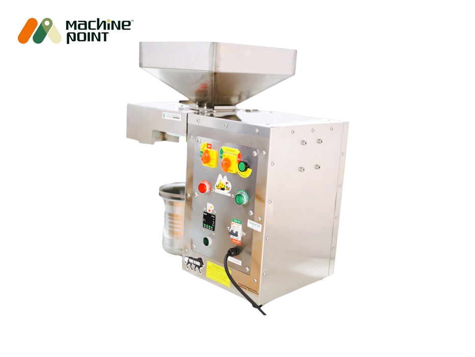 Stainless steel automatic oil extraction machine – suitable for cold press extraction from groundnut, sesame, and mustard.
