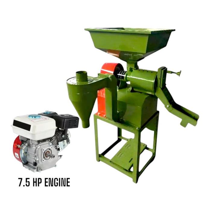 Heavy-Duty 6N50 Rice Mill with 7.5 HP Engine – Efficient Polished Rice Production
