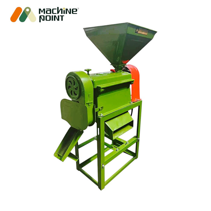 Portable rice mill unit for dehusking and polishing without motor