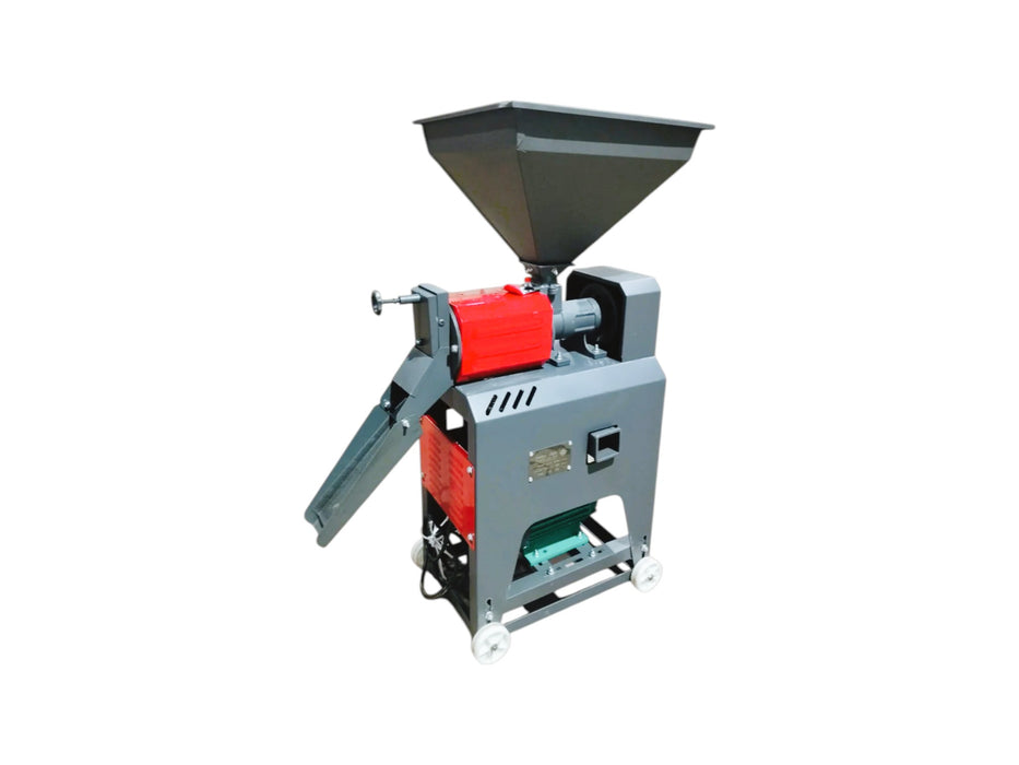 Mini rice mill cum pulverizer machine – ideal for dehusking, powdering, and grading grains efficiently.