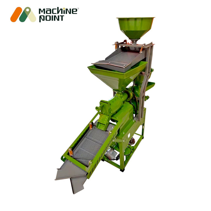 Rice mill with destoner and vibration separator for commercial use