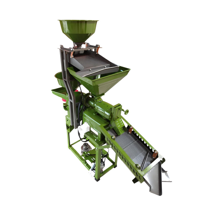 Machine Point 6N40 rice mill with engine and vibrating separator