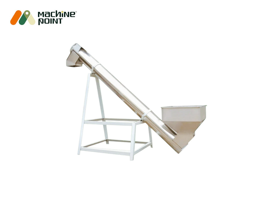 Heavy-duty screw elevator for vertical material handling – efficient in space-saving grain transfer operations.