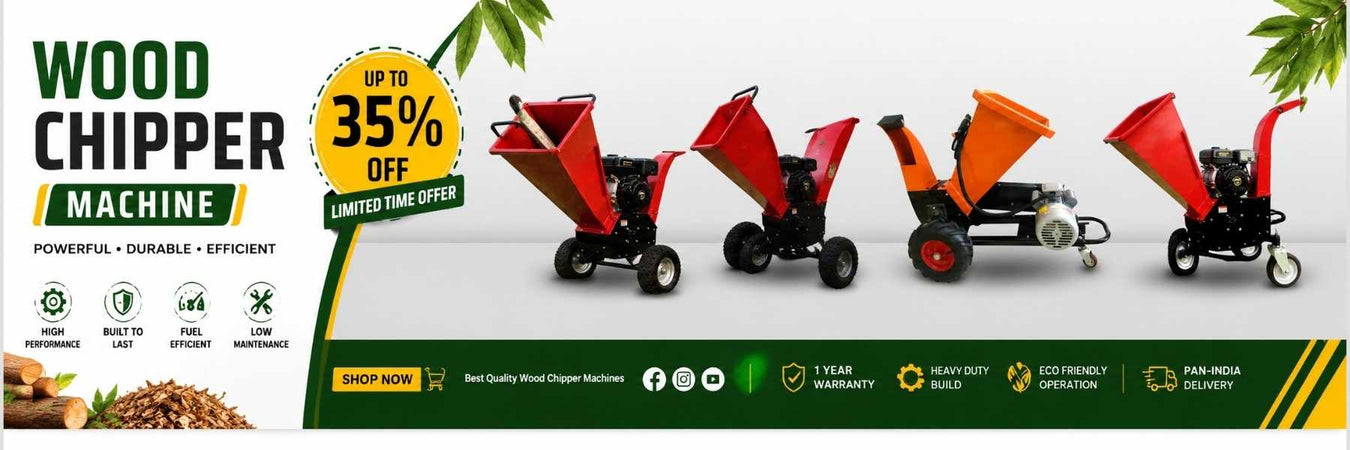 Wood Chipper Machine Collection – Heavy Duty Wood Chippers for Branch Shredding, Garden Waste Processing and Biomass Production