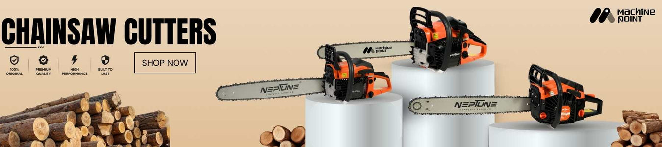 Chainsaw Machine Collection – Petrol and Electric Chainsaws for Wood Cutting, Tree Pruning and Forestry Applications