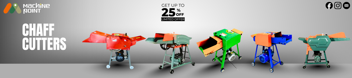 Chaff cutter machine for animal feed processing, designed for efficiency in agriculture and livestock management.