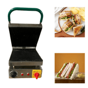 Commercial Electric Sandwich Press Grill – Single Plate Model.