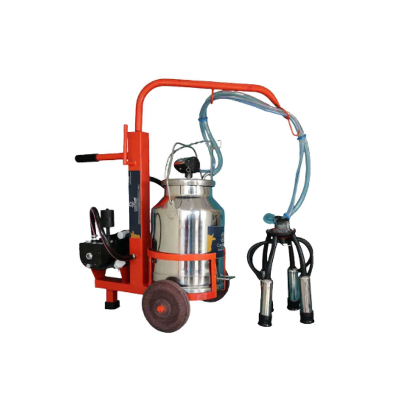 MB20 Nano Trolley 150 LPM Monoblock Cow Milking Machine with Stainless Steel Bucket – Machine Point