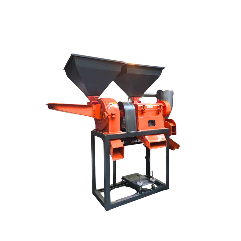 6N100 Combine Rice Mill With Motor – Industrial Rice Milling Machine