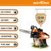 Neptune 3.5 HP chainsaw designed for heavy-duty tree cutting