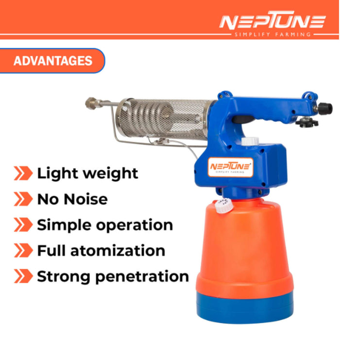 Thermal fogger for home gardens, farms, and societies