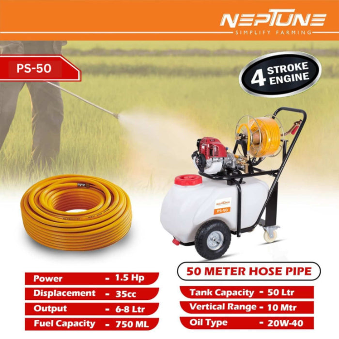 "Neptune Engine Powered Trolley Sprayer with 60 CM Spray Gun"
