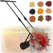 hand push seed drill machine with adjustable spacing agriculture tool