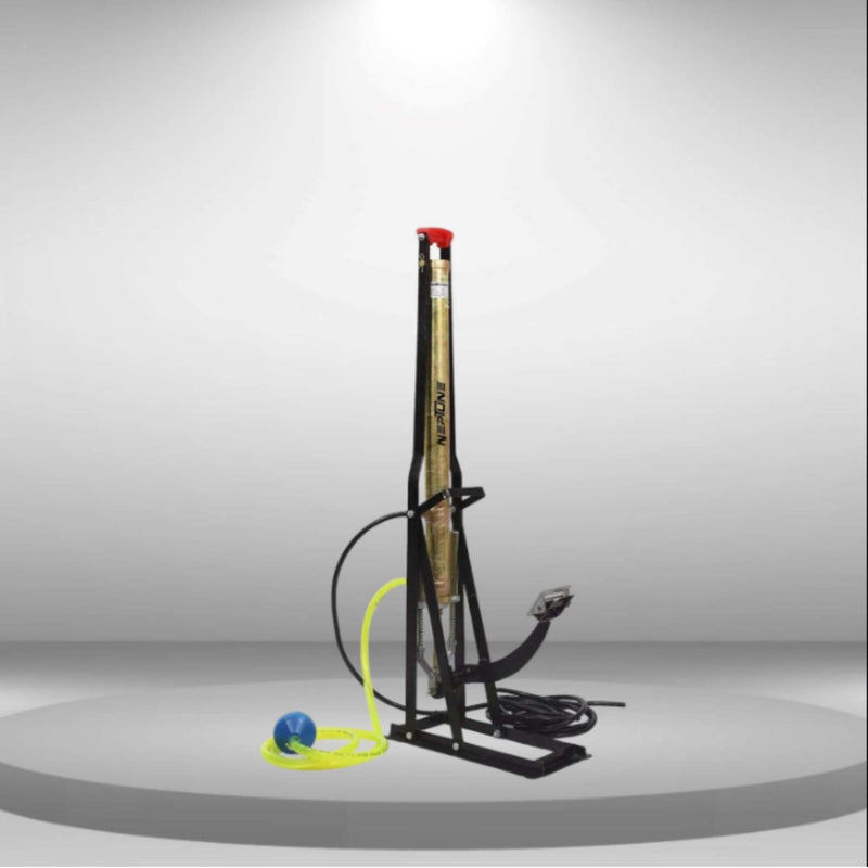 "Portable Neptune Foot Sprayer with External Tank Compatibility"