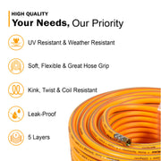 Neptune 50m flexible PVC hose for car wash and cleaning