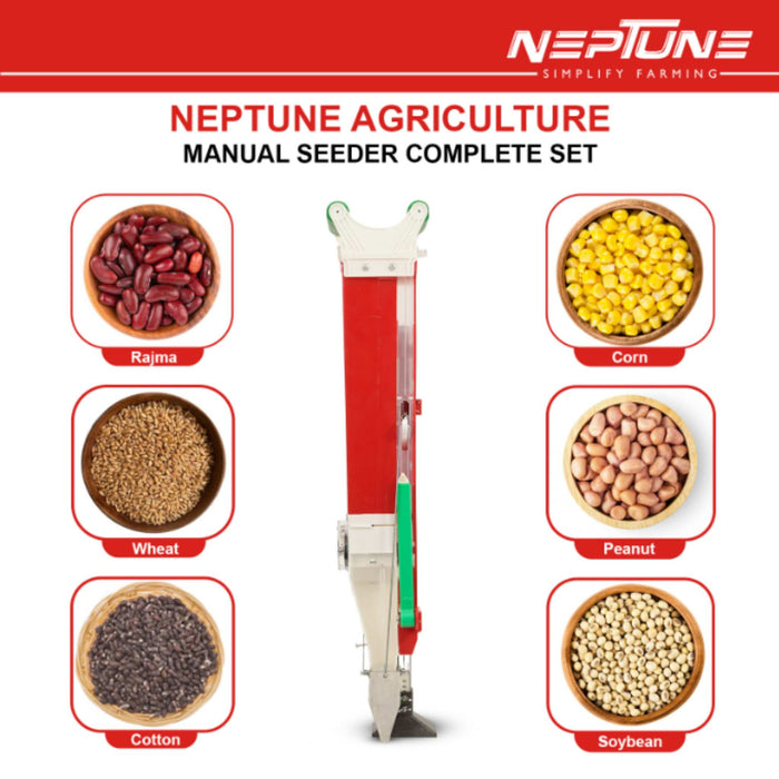 Adjustable depth Neptune single seeder for precise plantation