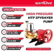 "High Pressure Neptune HTP-30 GOLD 2 HP Sprayer for Agriculture"