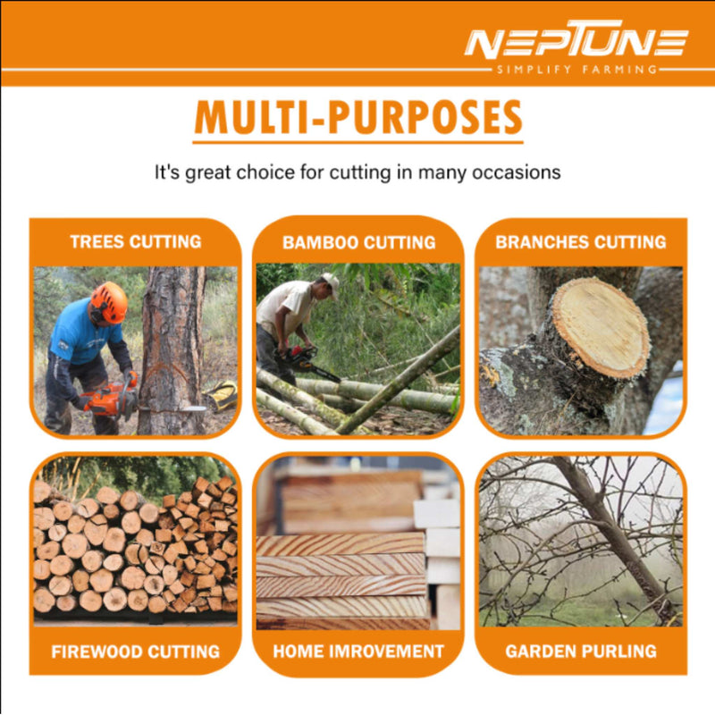 Fast-cutting chainsaw with 4800 RPM chain speed