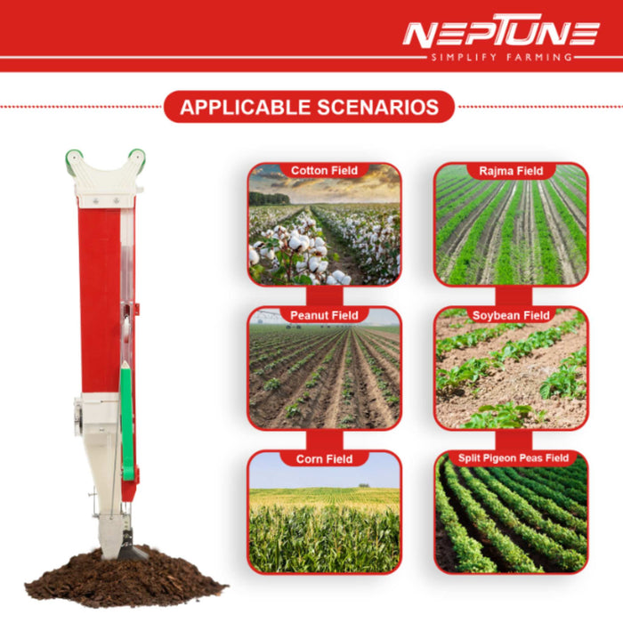 Neptune manual seeder for sunflower, watermelon, and pumpkin seeds