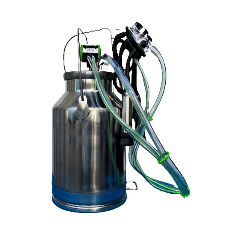 Dairy farm milking equipment C40V Lite KP model with double power motor and stainless steel can