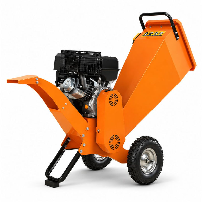 15 HP petrol wood chipper shredder machine with 1000 kg per hour capacity