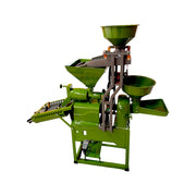 Mini rice flour mill with stone separator and polishing chamber

